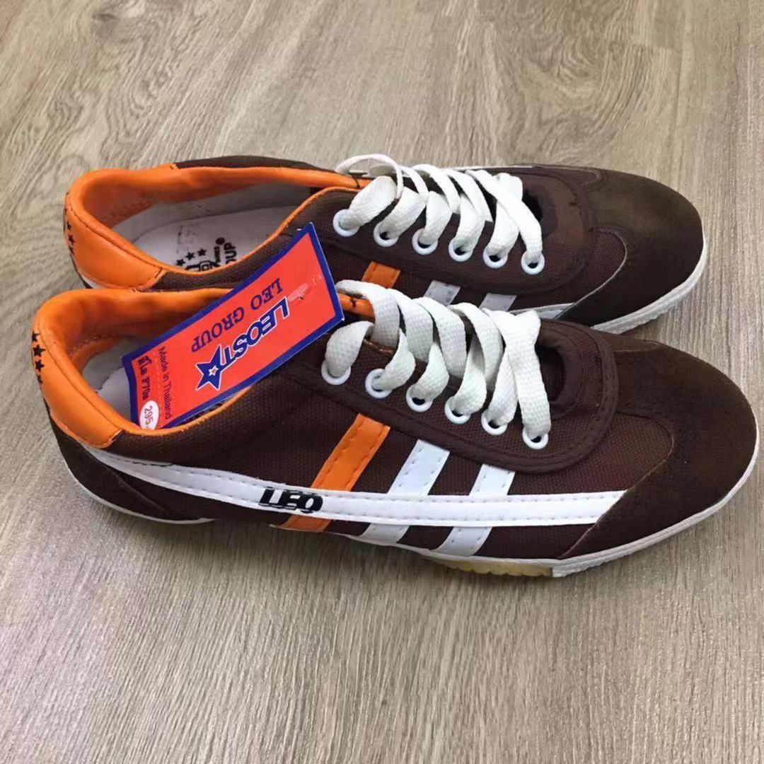 (BROWN/ORANGE41)LEO Model F70S Futsal Shoe Made In Thailand(Ready Stock)